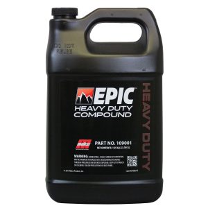 EPIC Heavy Duty Compound – Compuesto de pulimento de uso intensivo – 1 galón. Este extraordinario compuesto está diseñado para resistir y afrontar incluso las tareas más desafiantes. Con su resistencia y durabilidad incomparables, EPIC Heavy Duty Compound – Compuesto de pulimento de uso intensivo – 1 galón es un testimonio de su naturaleza de servicio pesado. Si