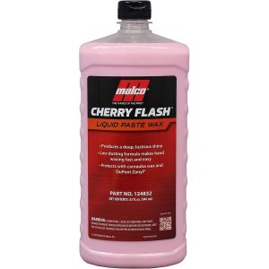 Una botella de Cherry Flash Cera Líquida Premium con Carnauba – 32 oz.