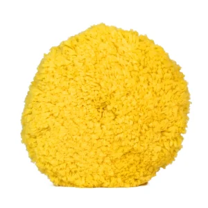 Borla de lana amarilla para pulidora rotativa - Alto corte - 7.5''