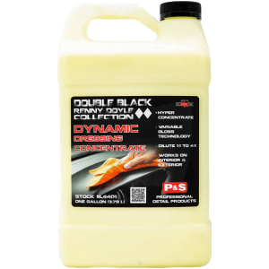 Un galón de Dynamic Dressing - Abrillantador Interior y Exterior ultra concentrado - Galón para uso automotriz.