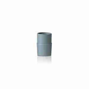 Descripción: Un Cople para Aspiradora - Manguera a Manguera (1.5" - 1.5") azul sobre una superficie blanca.