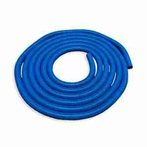 Descripción: Una Manguera para aspiradora 2.0" x 15 m - AZUL sobre un fondo blanco.