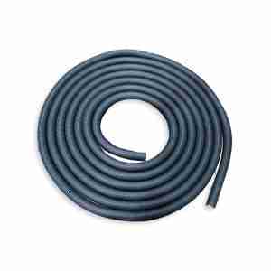 Manguera para aspiradora de goma negra de 1,5" x 15 m - GRIS, sobre fondo blanco.