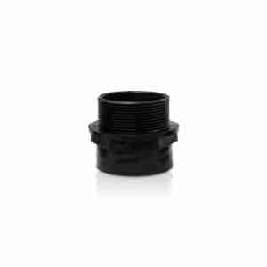 UNA ROSCA COPLE 2" M - 2" H- Tuerca Vinyl Cuff-Lynx™ sobre un fondo blanco.